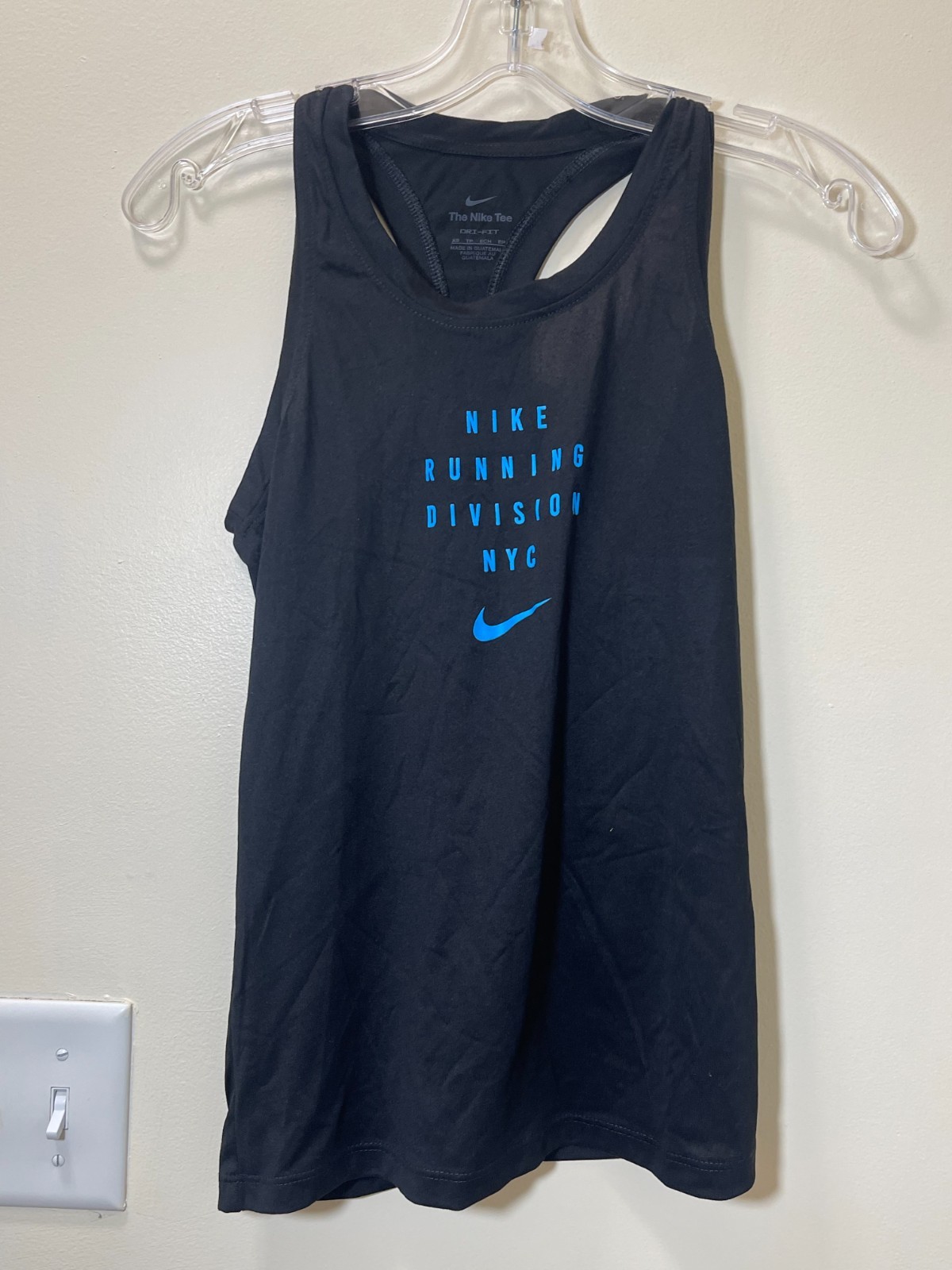 Nike Legend Classic Tank Top Women XS Black Marathon Running Division NYC W52961