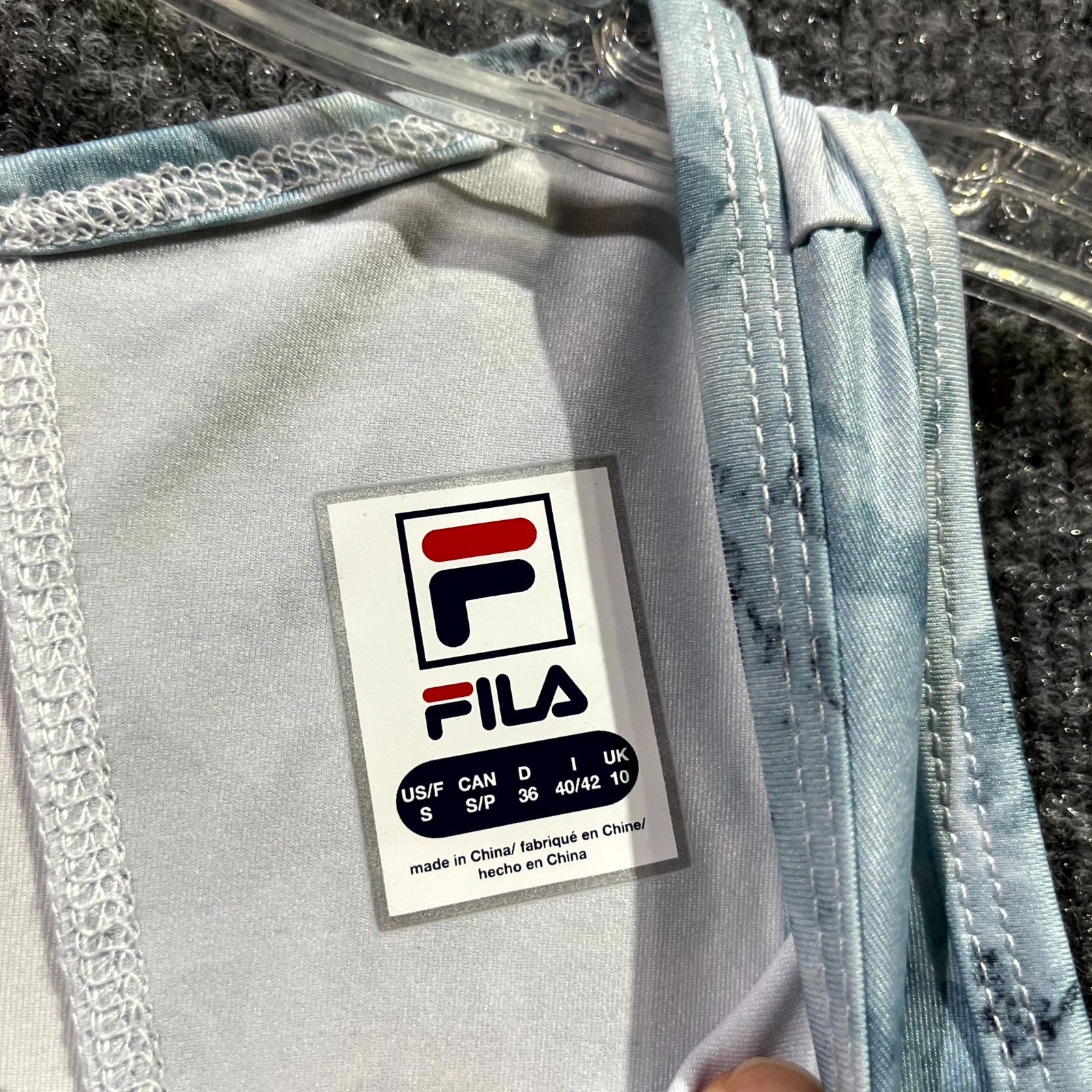 Fila Essentials Full Coverage Tank Top Women Small White Moisture Wicking Tennis