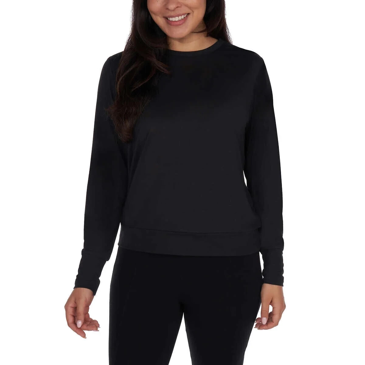 Lukka Lux Ladies’ Long Sleeve Active Top Black 2X