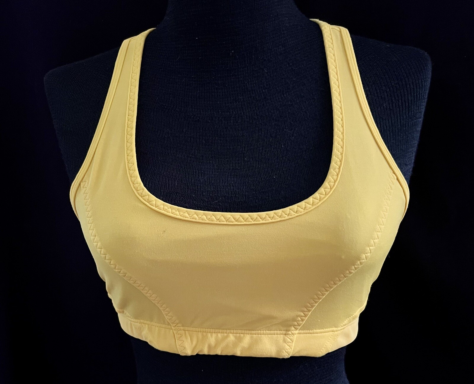 Stella McCartney Barricade For Adidas Yellow Racer Back Sports Bra- Size XS