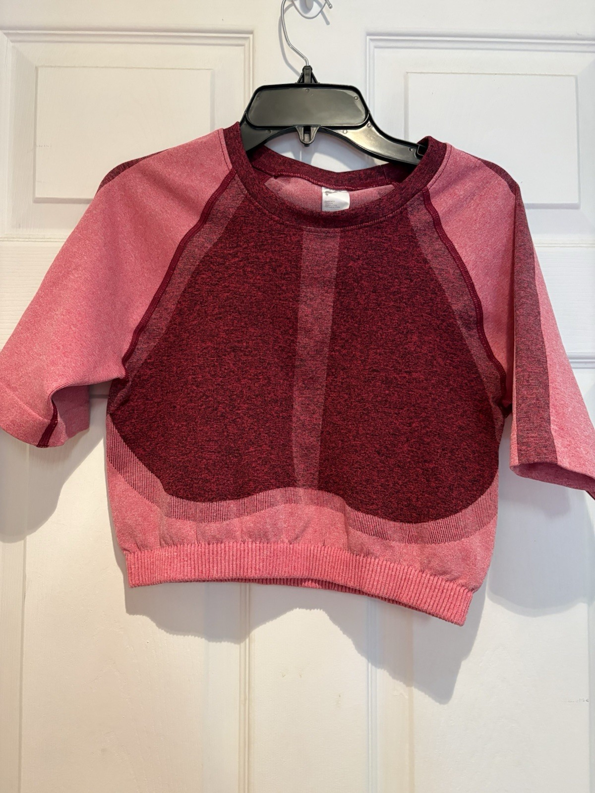 Fabletics Helena Seamless Crop Top Size L Pink EUC – 460