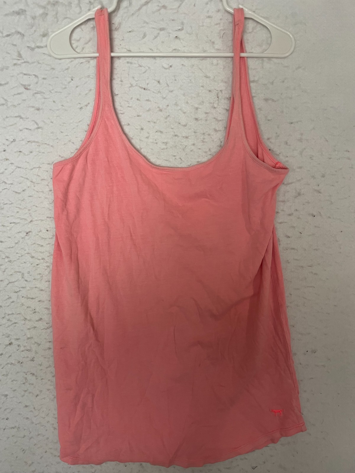 Victoria Secret PINK Tank Top Shirt Sleeveless Womens sz S oversized Cotton blen