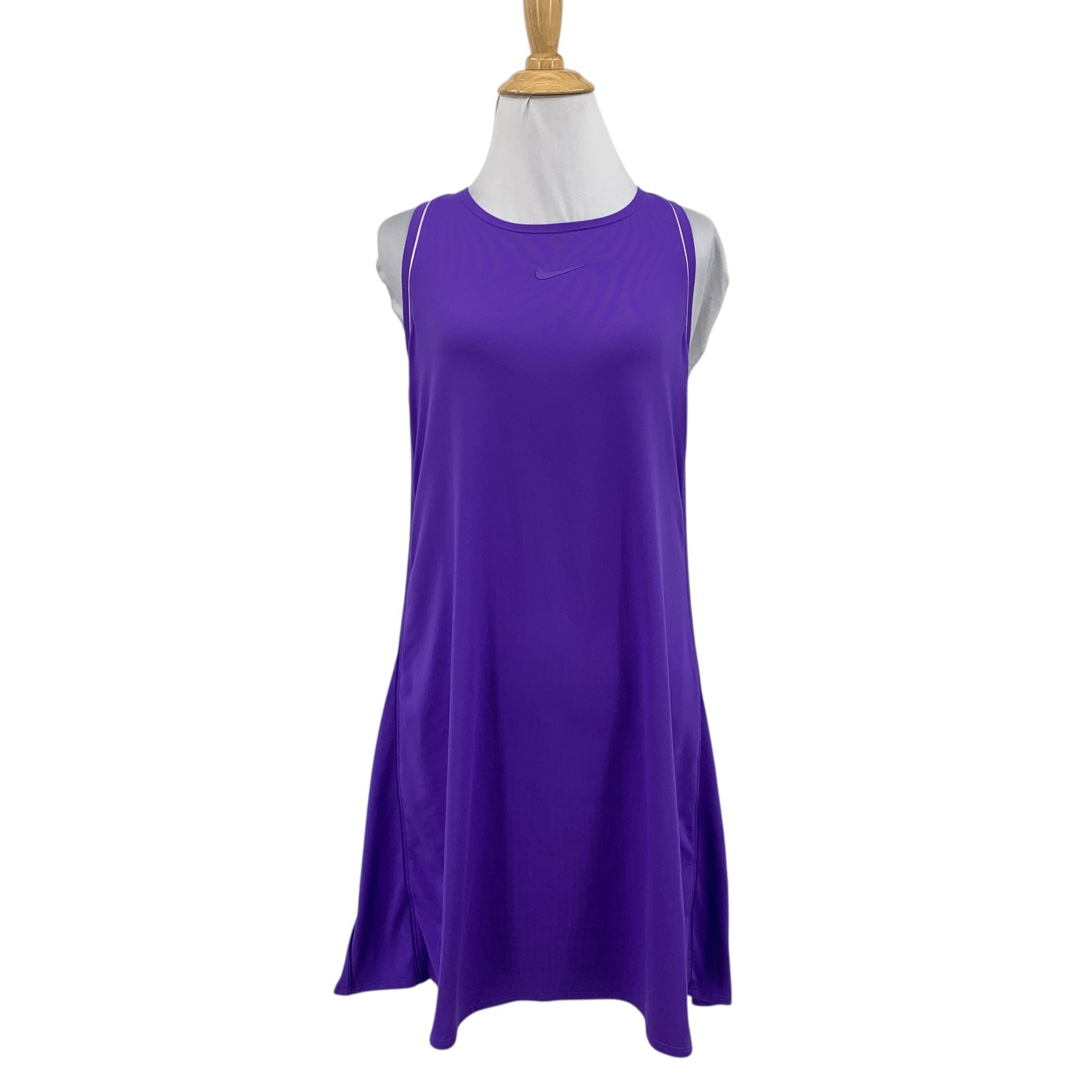 Nike Tank Dress Womens M Medium Violet Court Dry Racerback Sleeveless Tennis