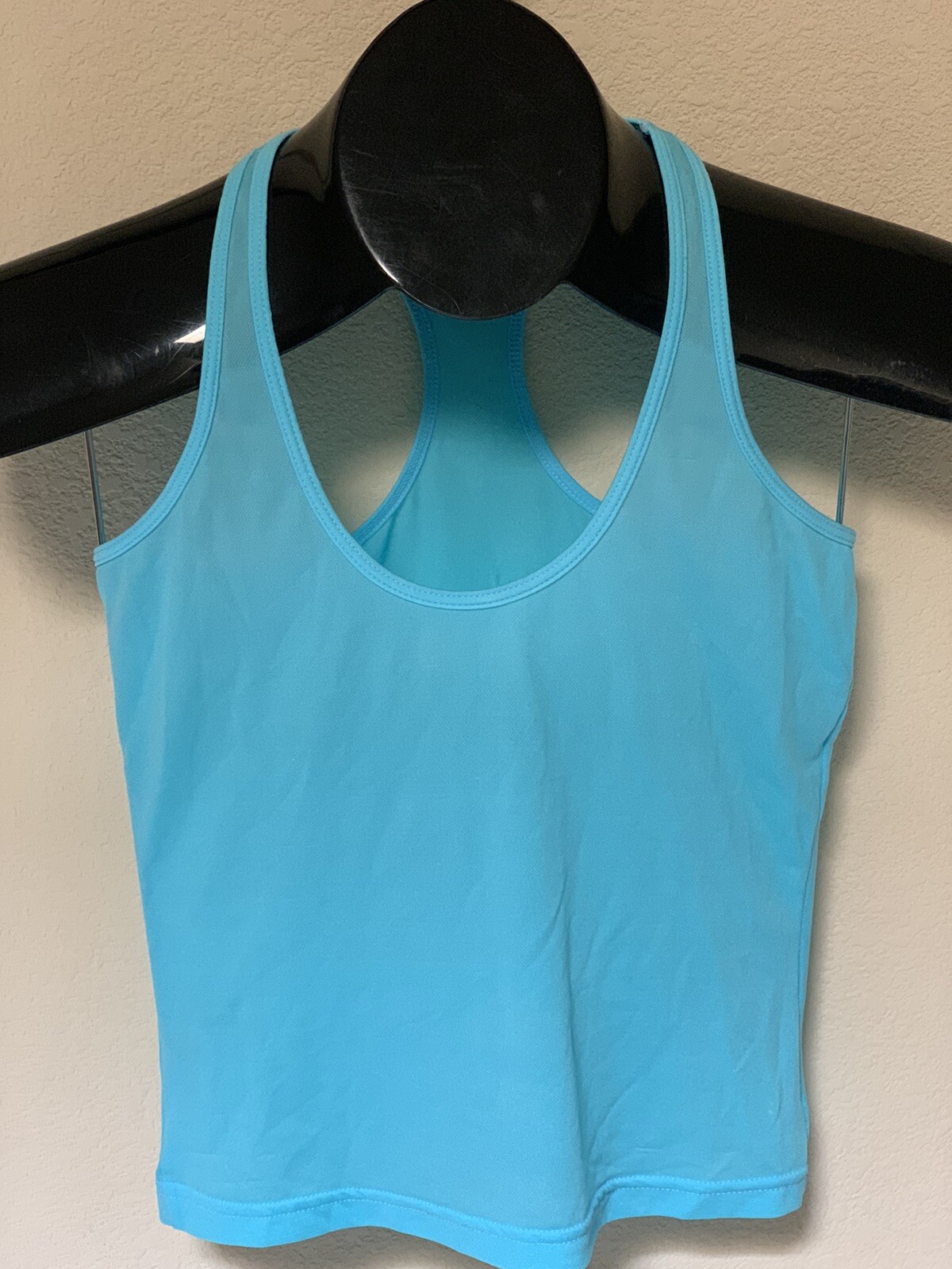 Body Glove Size XS Women’s Racerback Tank Top Crop Shear Teal Blue NWOT