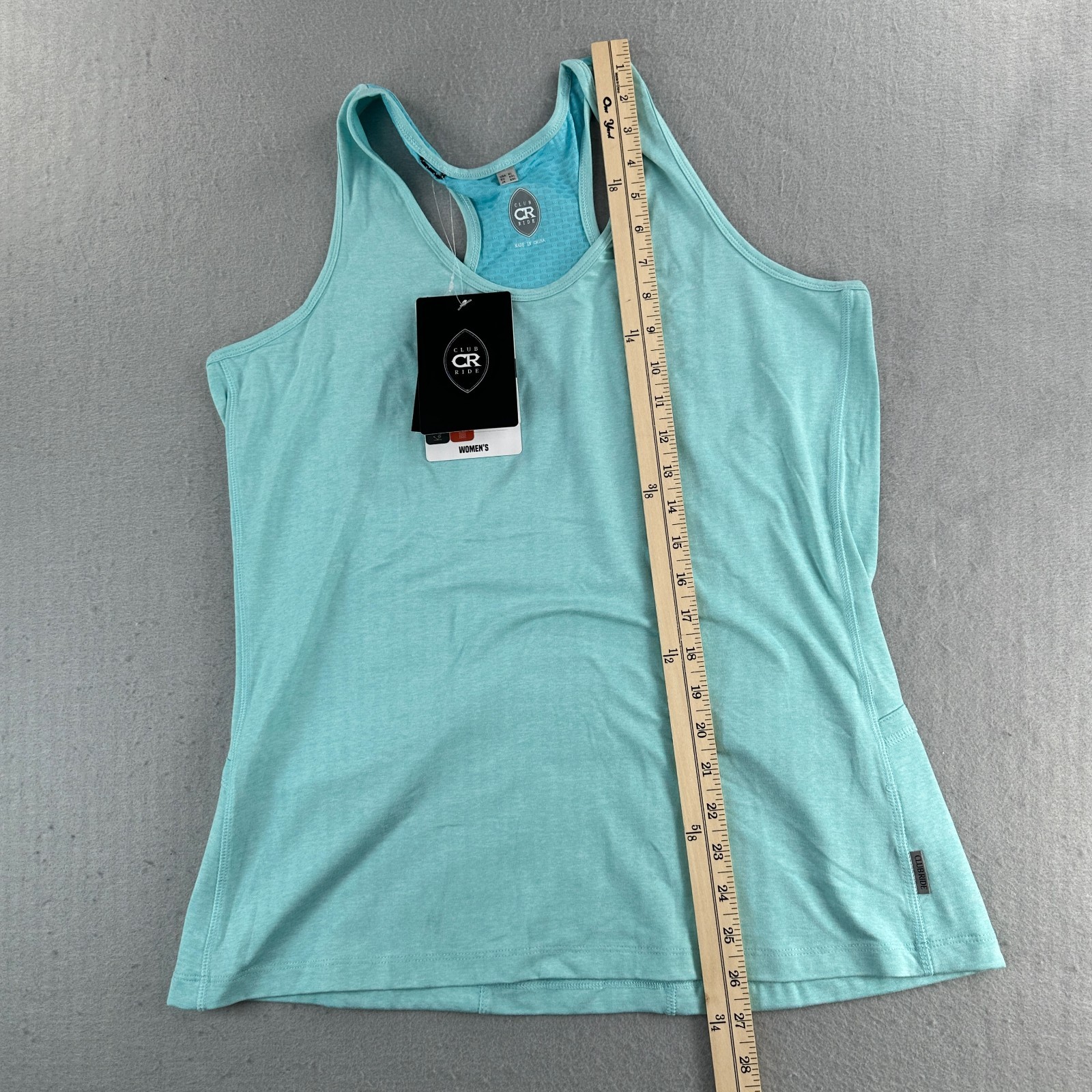 Club Ride Tank Top Shirt Womens XL Blue Racerback Cycling Athletic Trixie Bike