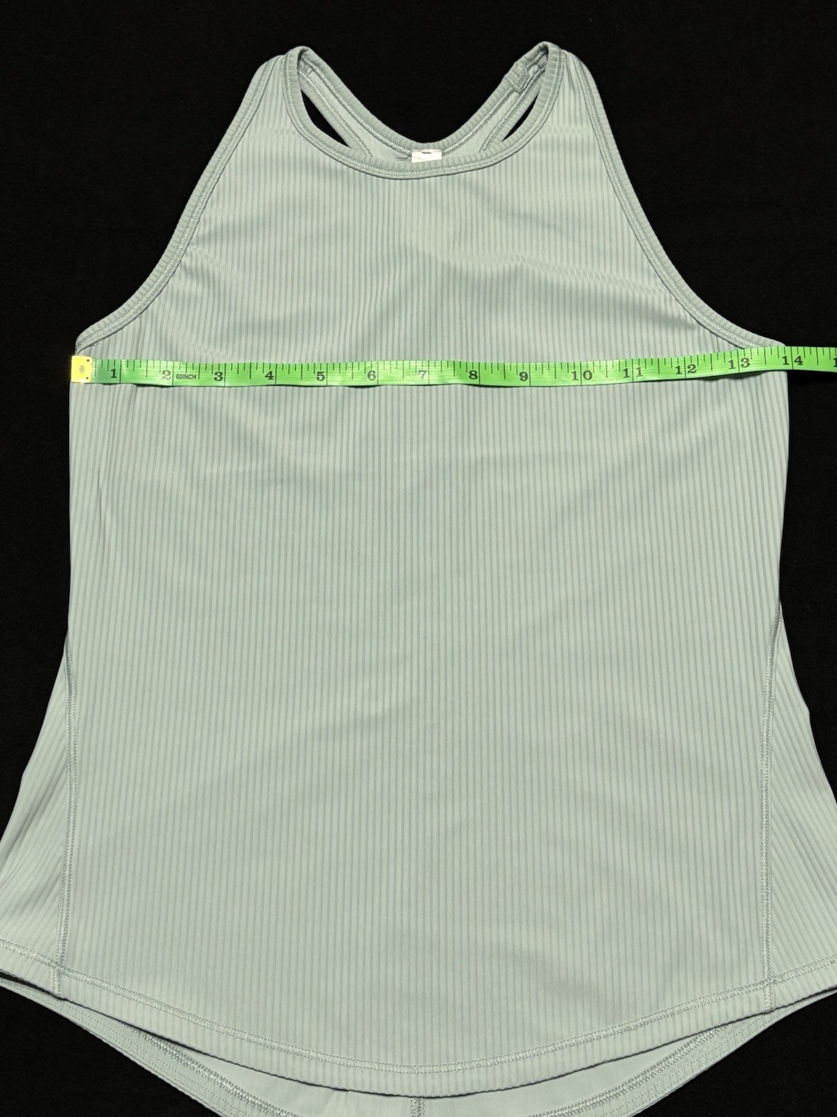 Lululemon Base Pace Ribbed Tank Top High Neck Sage Mint Women’s Size 4 Luxtreme