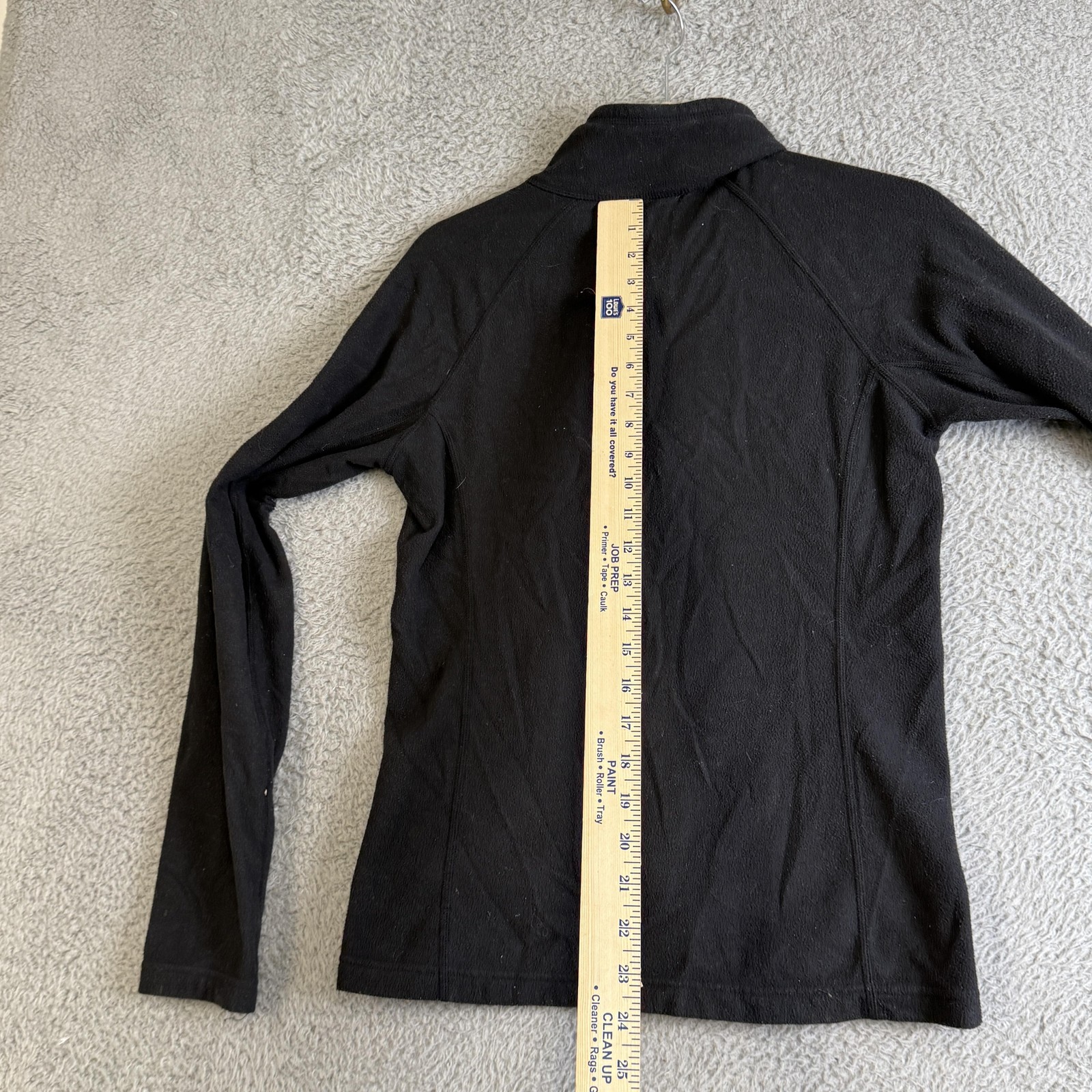 The North Face Pullover Womens Small Black Fleece 1/4 Zip Pocket Hiking Top