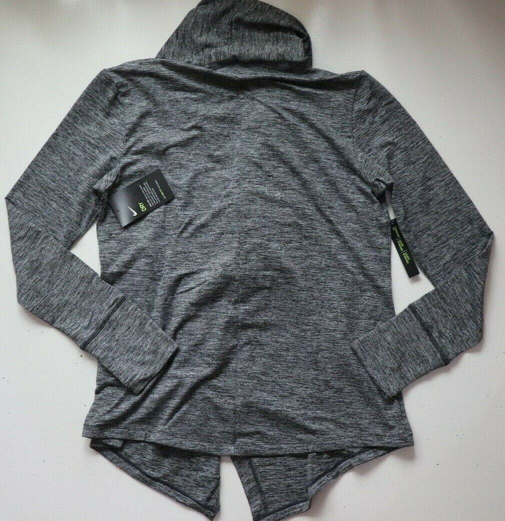 NIKE YOGA DRI FIT WRAP COVER UP LONG SLEEVE TOP – GREY CD3210-010 – WOMEN S