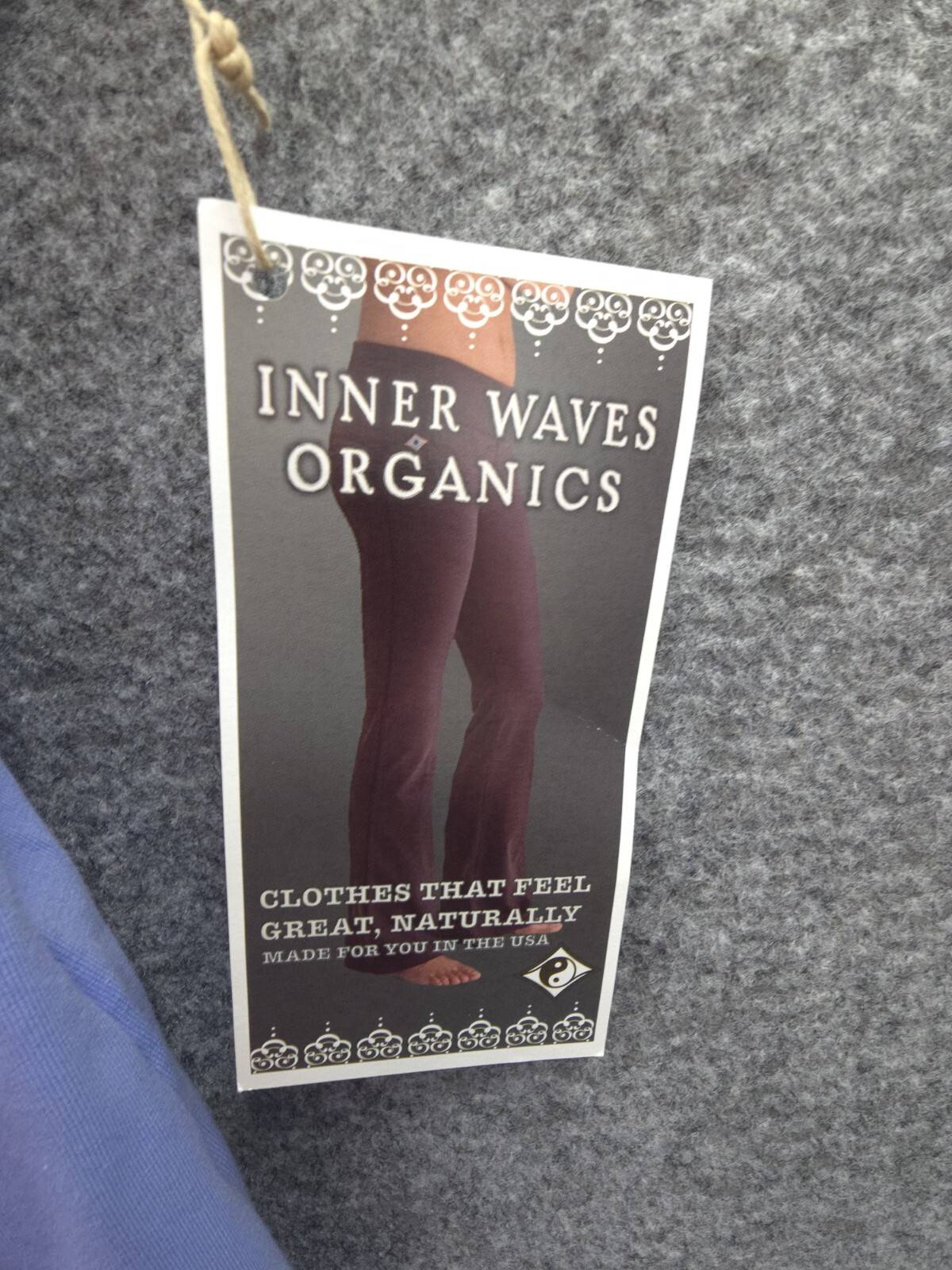Inner Waves Organics Activewear Top Womens Small Adjustable Padded Lined Blue