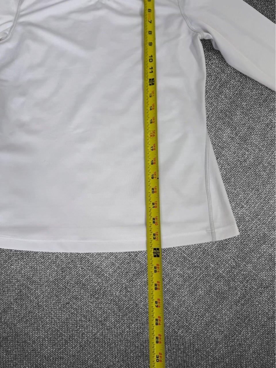 White Long Sleeve Performance Athletic Base Layer