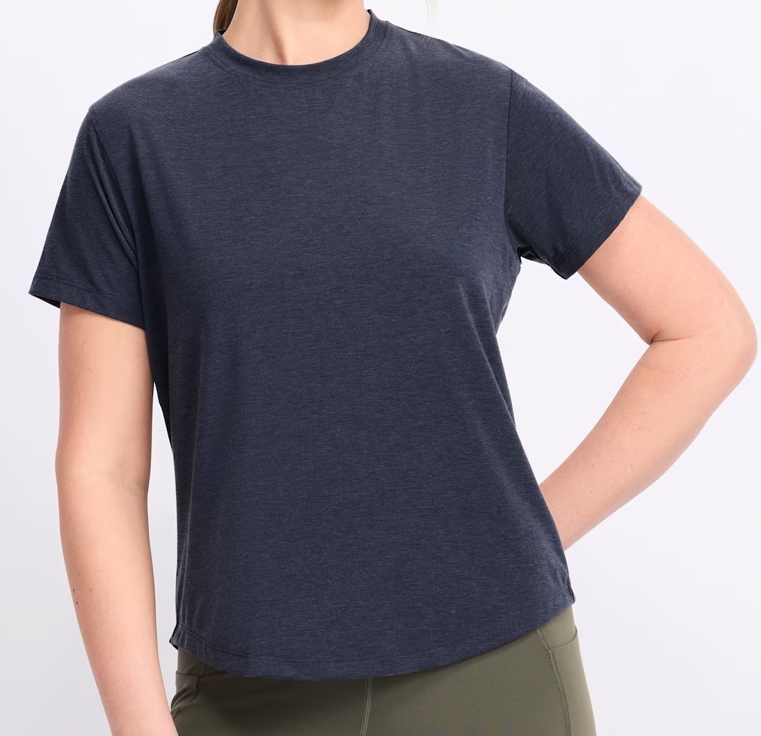 NWOT Women’s Johnnie-O Course Performance Short Sleeve T-Shirt Navy Blue – Large