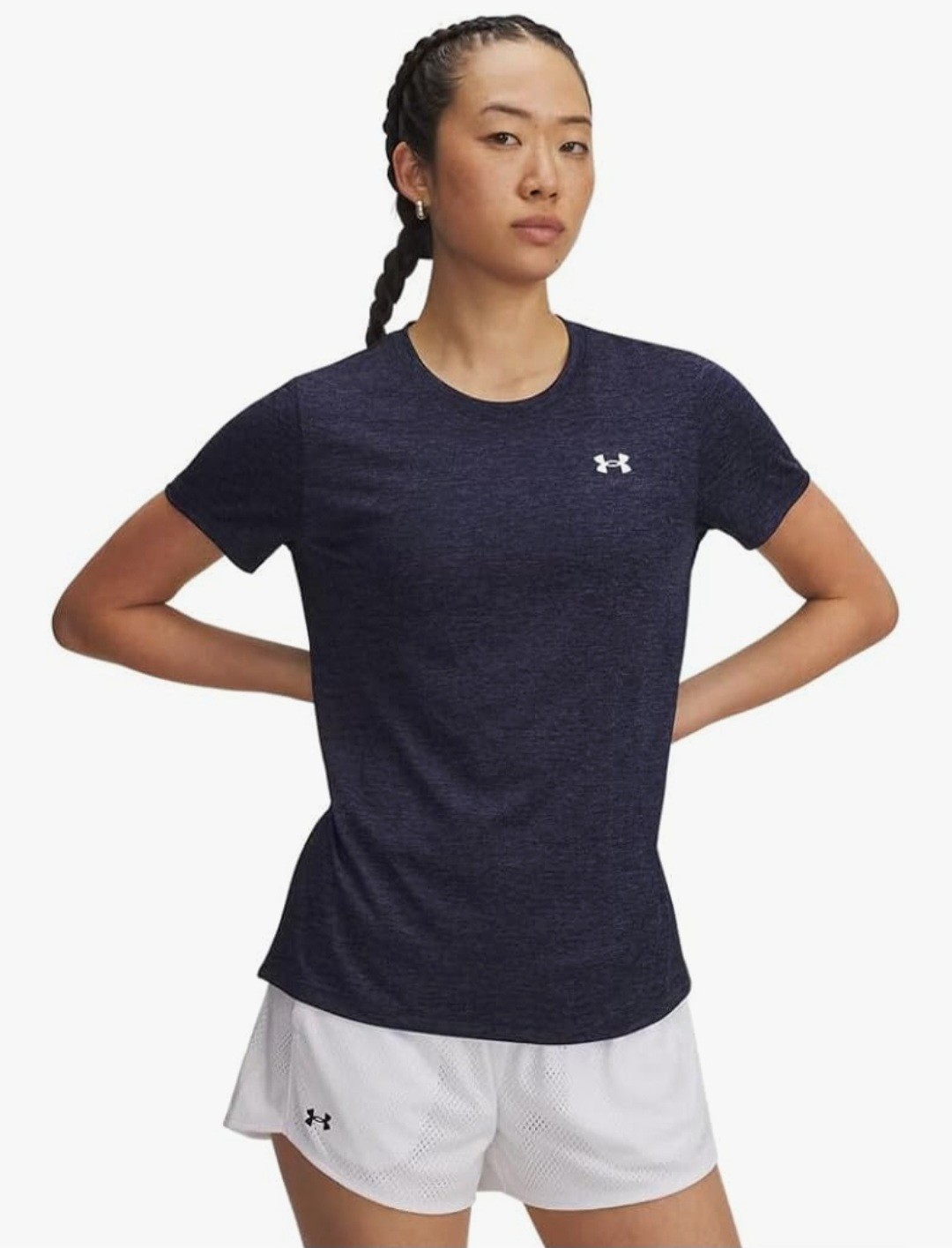 Under Armour Womens Tech Twist Shirt – Large Midnight Navy