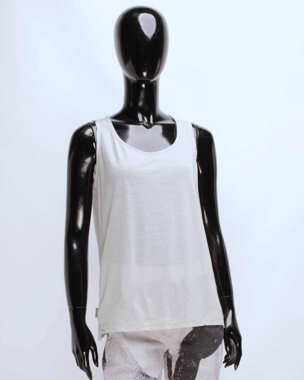 Womens ICEBREAKER Merino Wool Lyocell Nylon Blend Pockets Tank Top Gray Size S