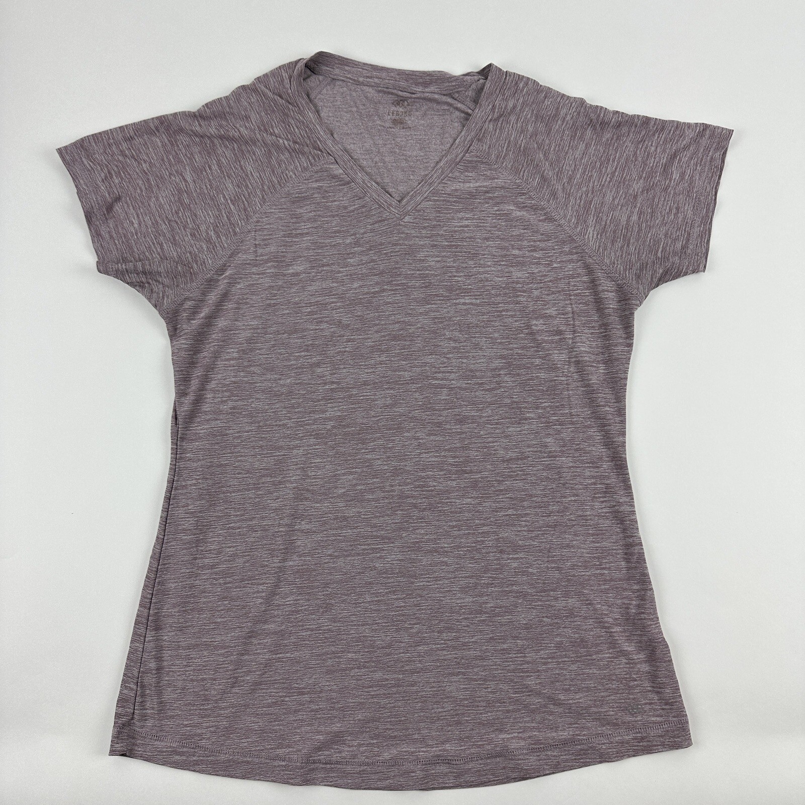 Leg3nd Tshirt Womens Medum Pink Vneck Cap Sleeve