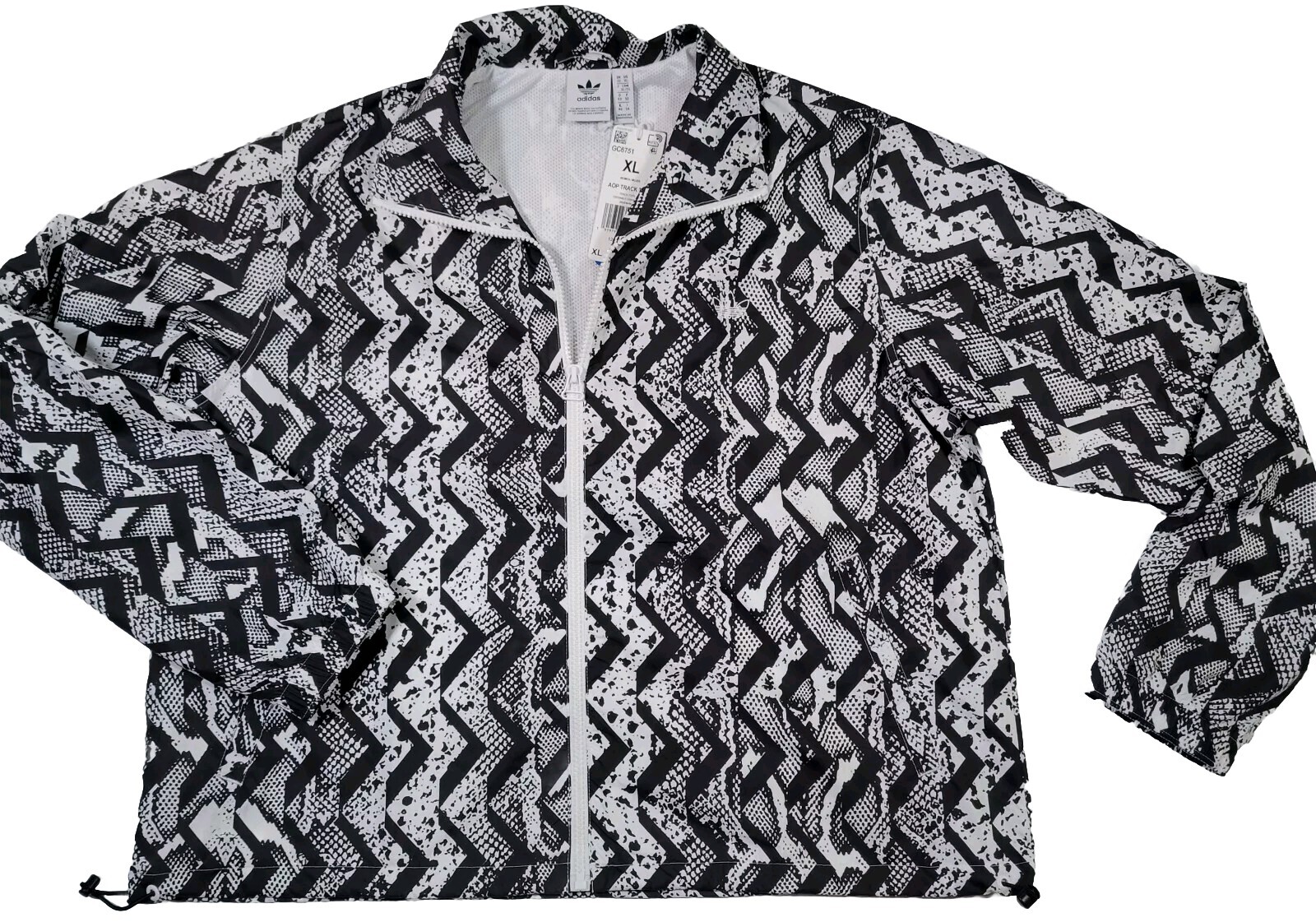 Adidas AOP Womens XL Track Top Cropped New With Tags Long Sleeve MSRP $80