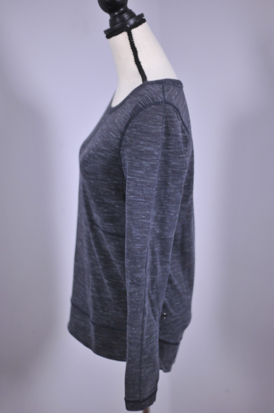 Lululemon Exhalation Pullover Marled Black Women’s 6