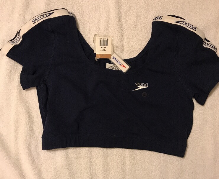 Speedo Authentic Fitness Top Women’s Size XL *NEW* Navy Blue #940556