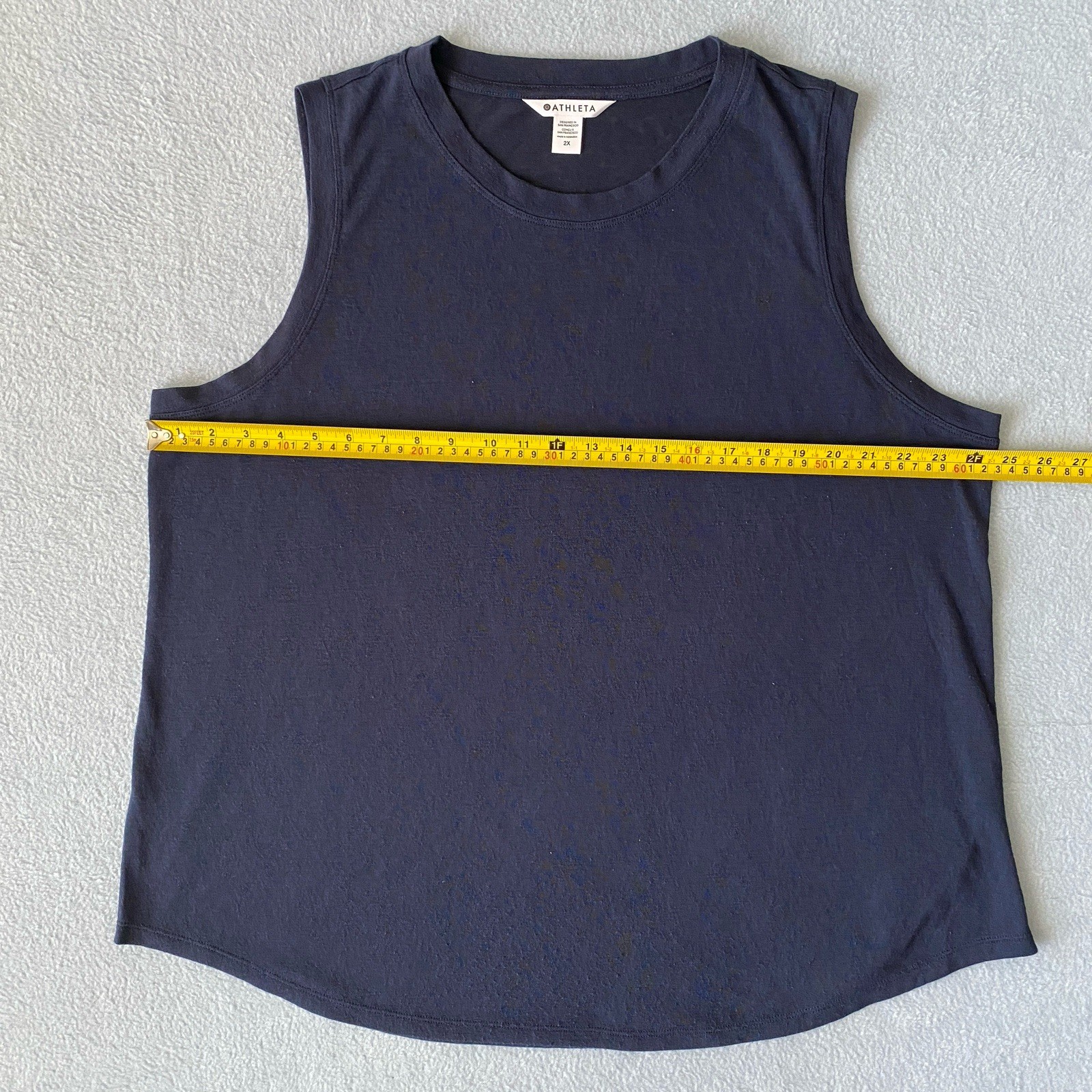 Athleta Size 2X Tank Navy Shell Blue