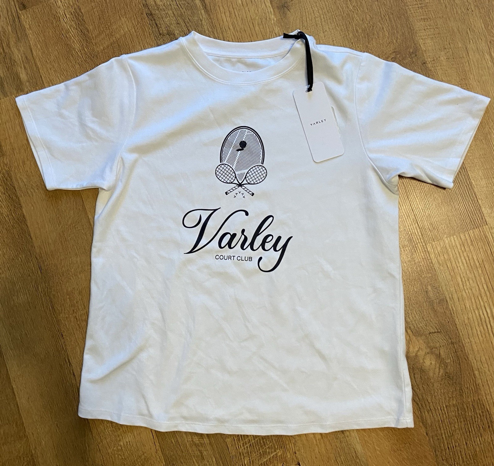 NWT Varley Women’s Pima Cotton Tennis Coventry Branded Tee Small