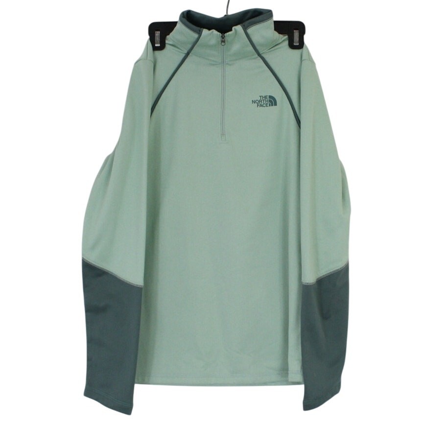 The North Face 1/4 Zip Green Lightweight Base Layer Top Womens Medium