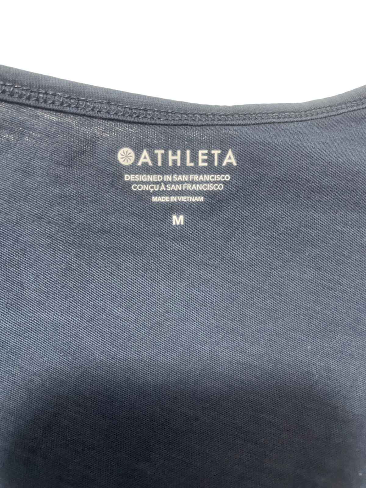 Athleta Medium Tank Navy Shell Blue