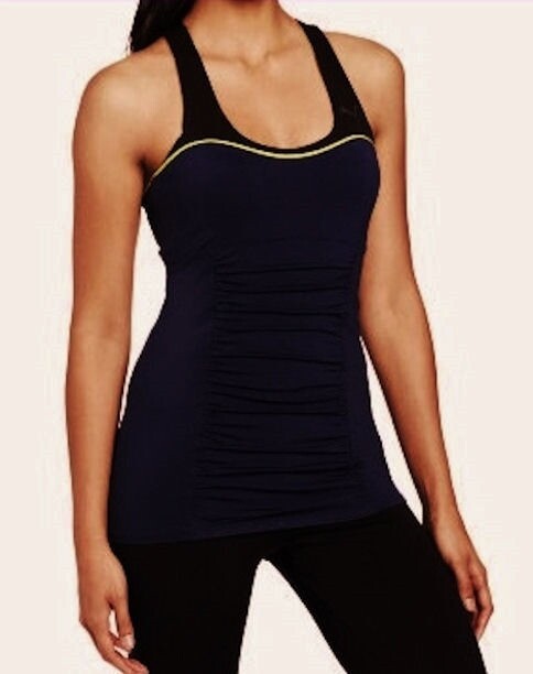 PUMA Powercell Power Tank Medium Support Compression Black Bra Top Womens Sz M