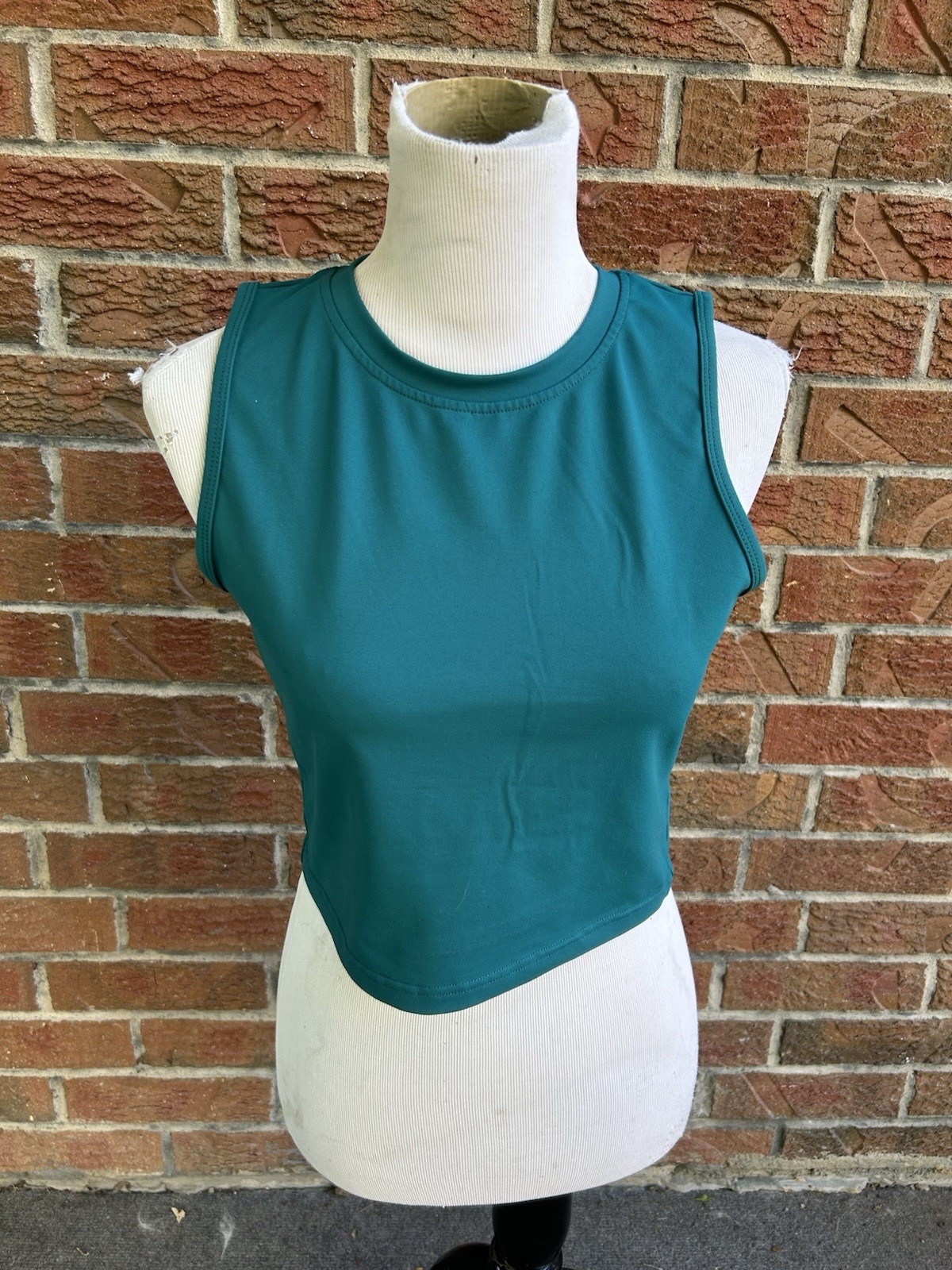 ZYIA ACTIVE Teal Crop Tank Top Athletic Athleisure Women’s Size XL