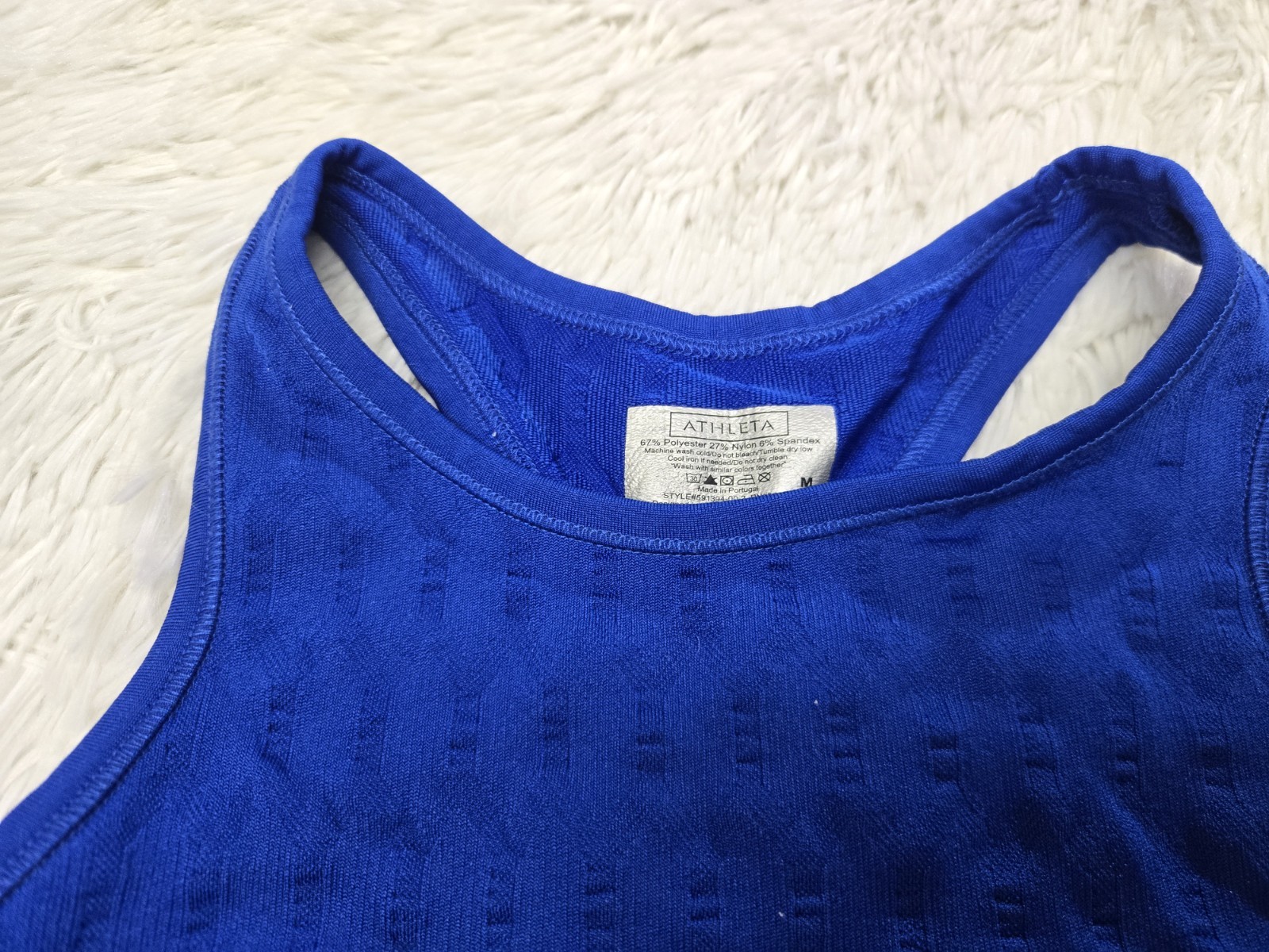 Lot 3 Athleta Tank Top M Womens Ribbed Racerback Fitted Stretch Sports Exercise