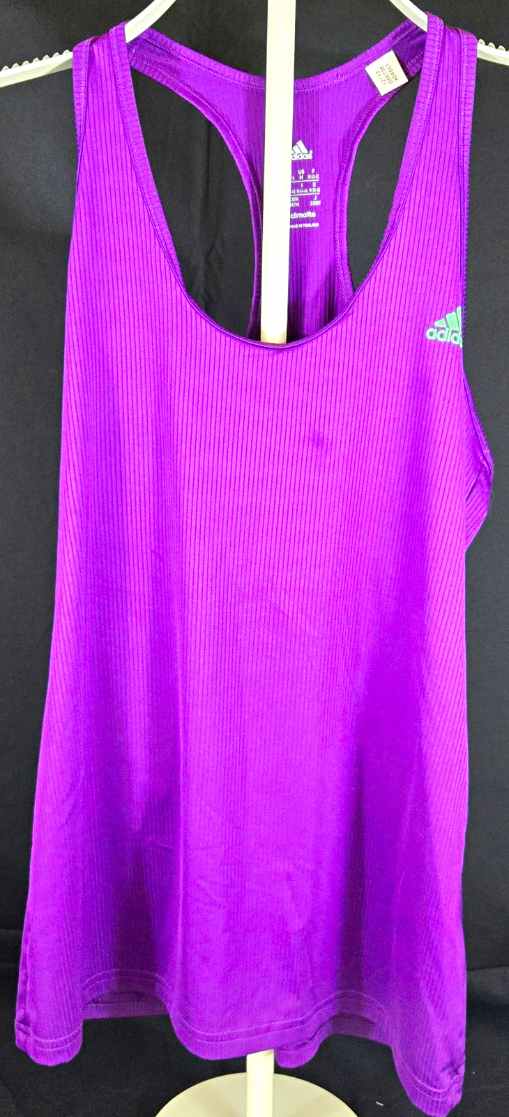 adidas Climalite Purple Women’s M Racerback Scoop Neck Tank Top Gym Training