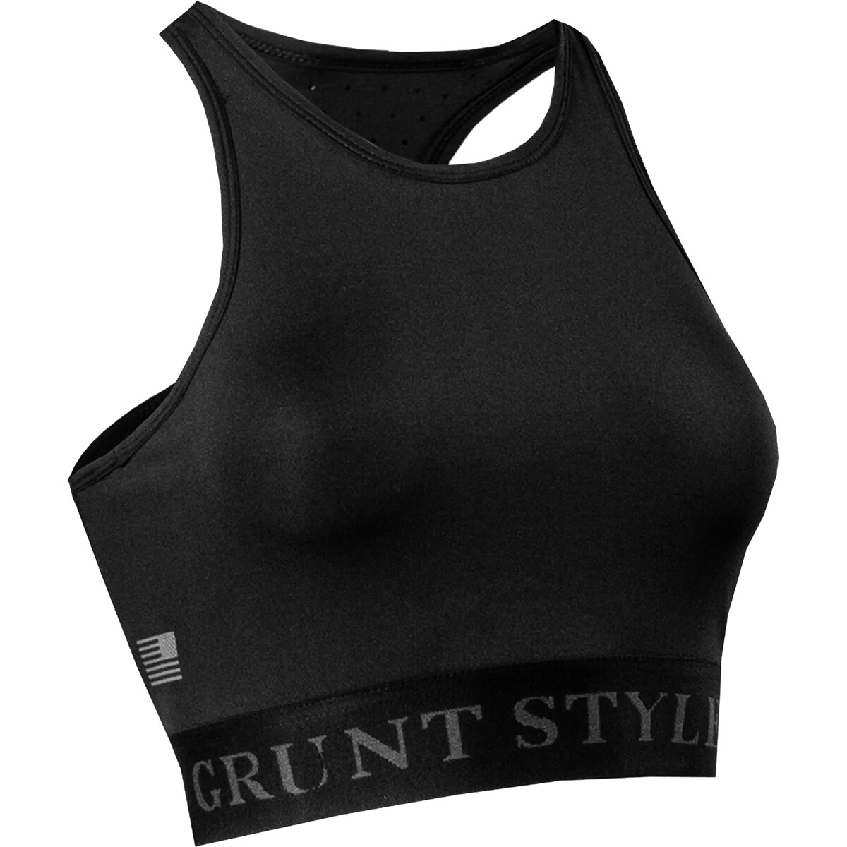 Grunt Style Women’s Racerback Sports Bra – Black