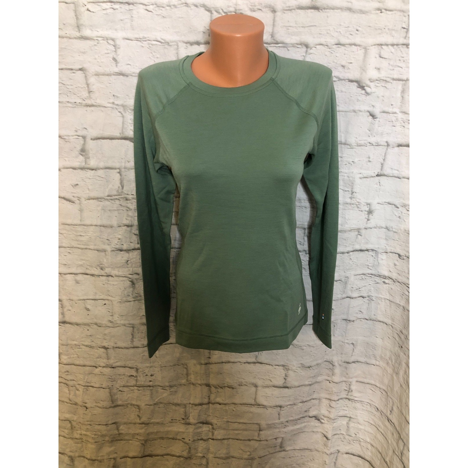 Smartwool Women’s Classic Thermal Merino 250 Base Layer Top Jade Heather small
