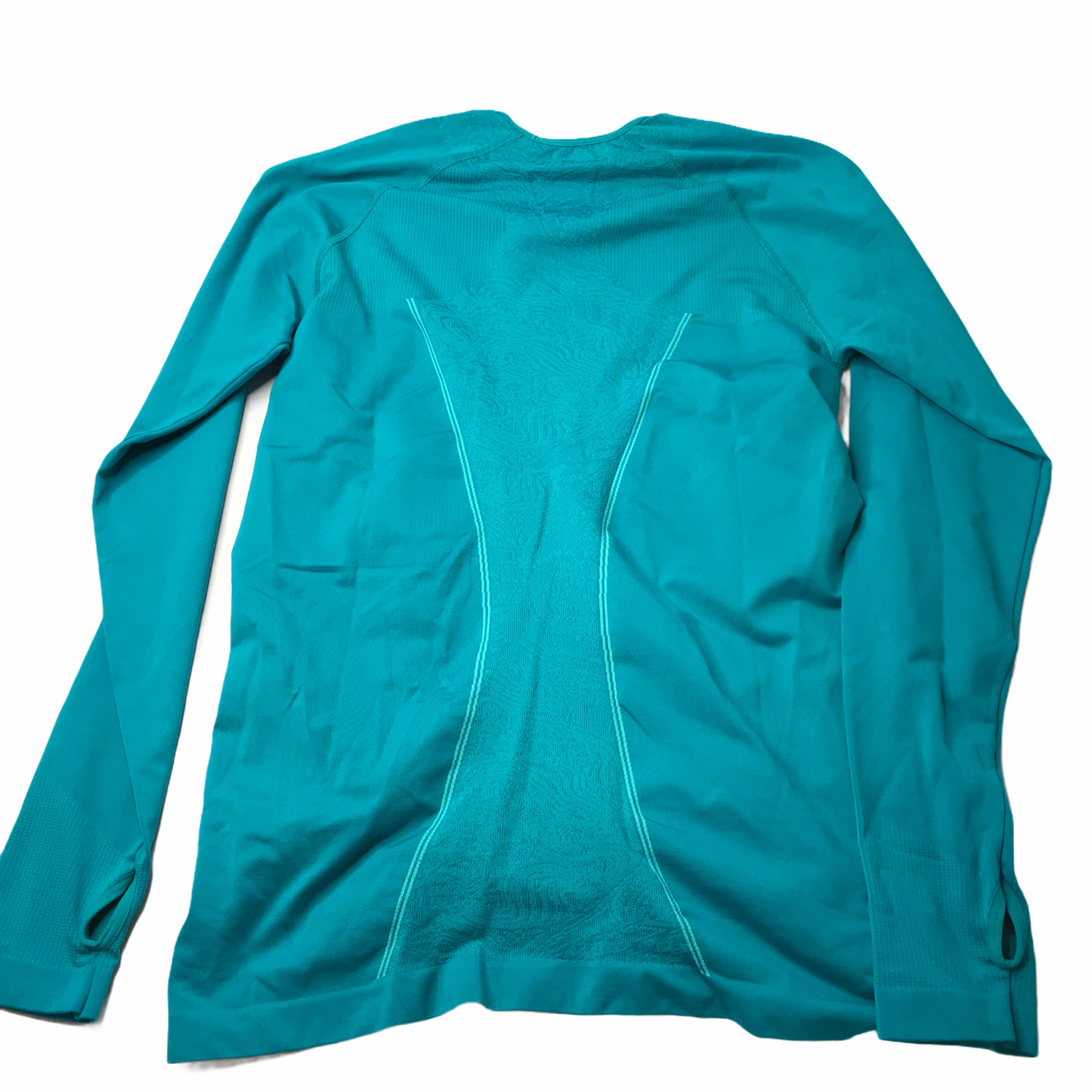 Title Nine Long Sleeve Shirt Teal Green Size Women’s Large Nylon Polyester