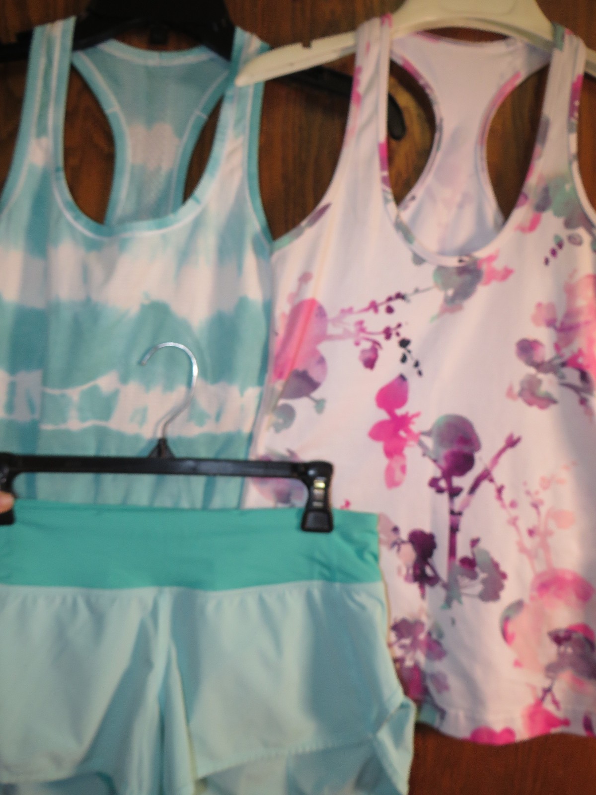 Lululemon 10 Run Swiftly Tech Racerback Tank Heathered Tranquil Blue Tie Dye EUC