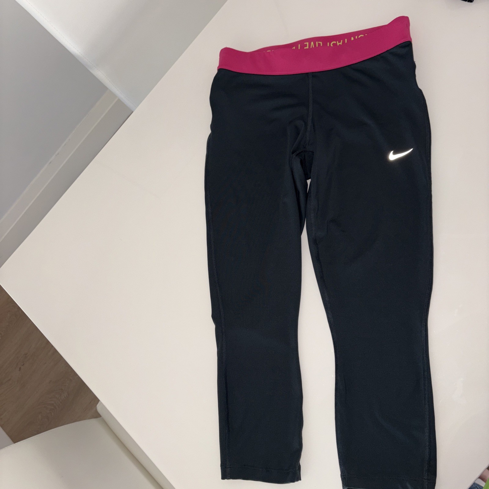 Nike Women’s Dry Fit Size S Made In Cambodia Dark Gray And Pink.