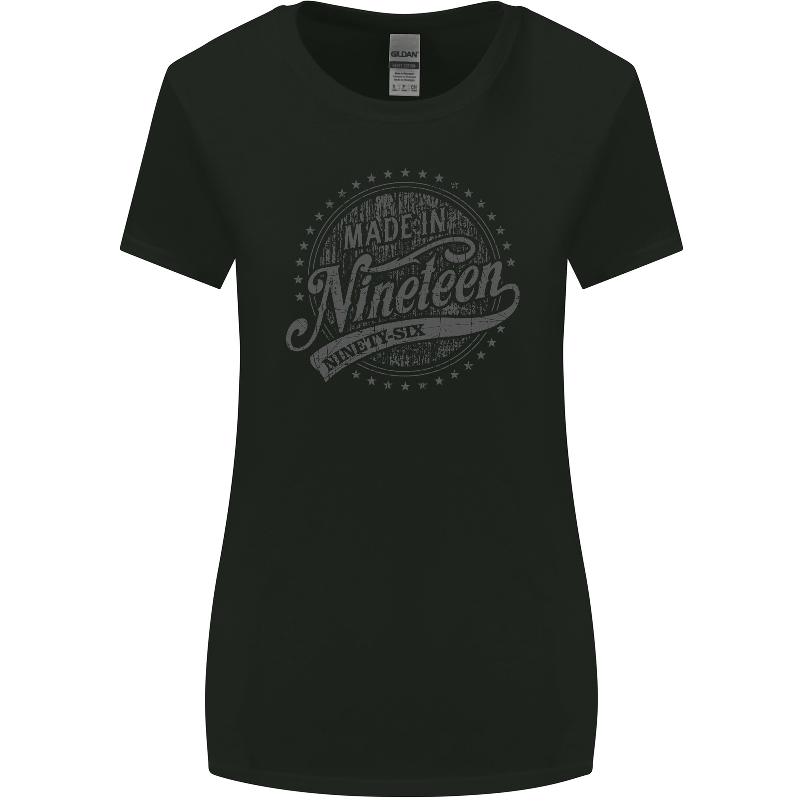 Distressed 29th Birthday Made In 1996 Womens Wider Cut T-Shirt