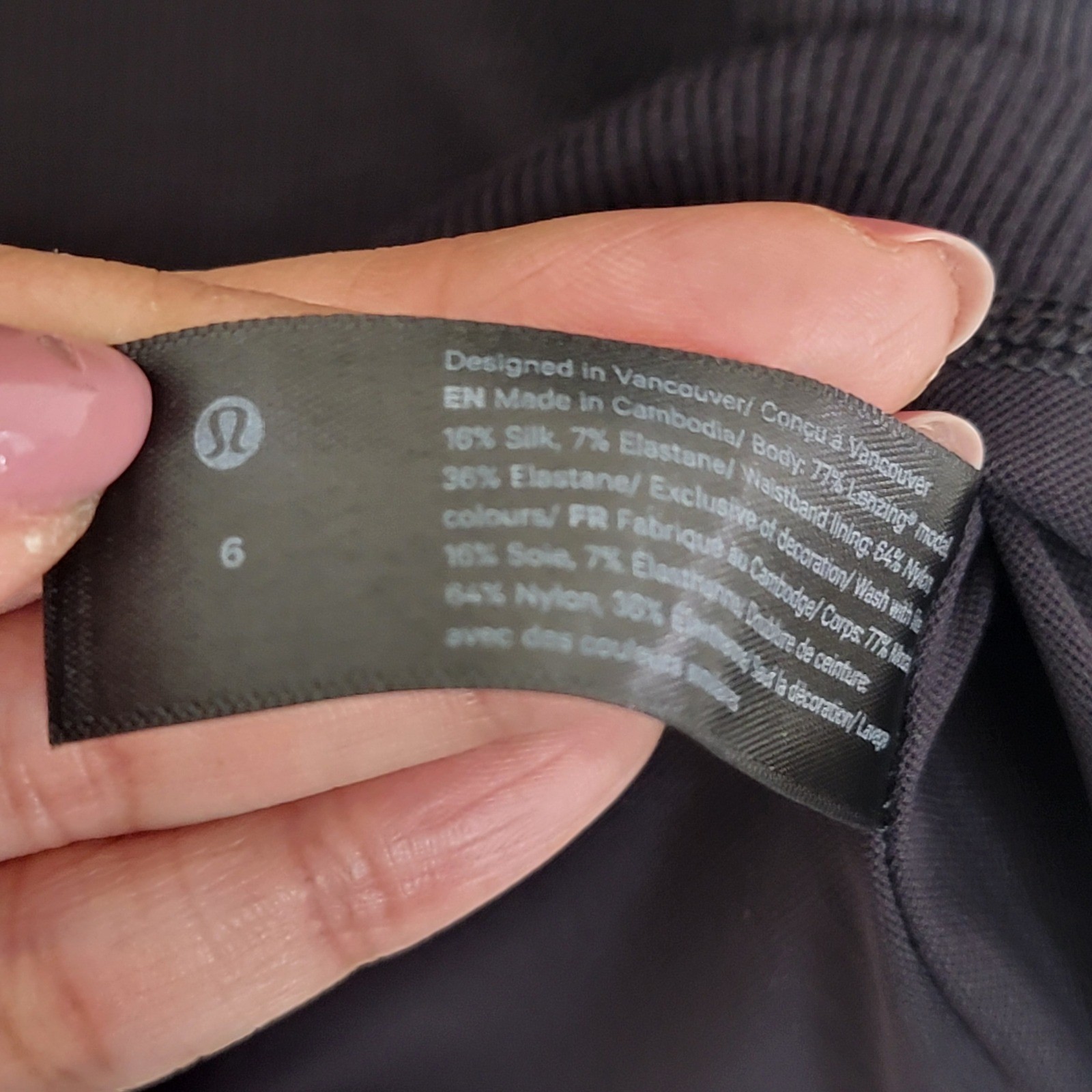 Lululemon Ribbed Modal Silk Blend LongSleeve Top Shirt Yoga Pilates Black W3GEXS