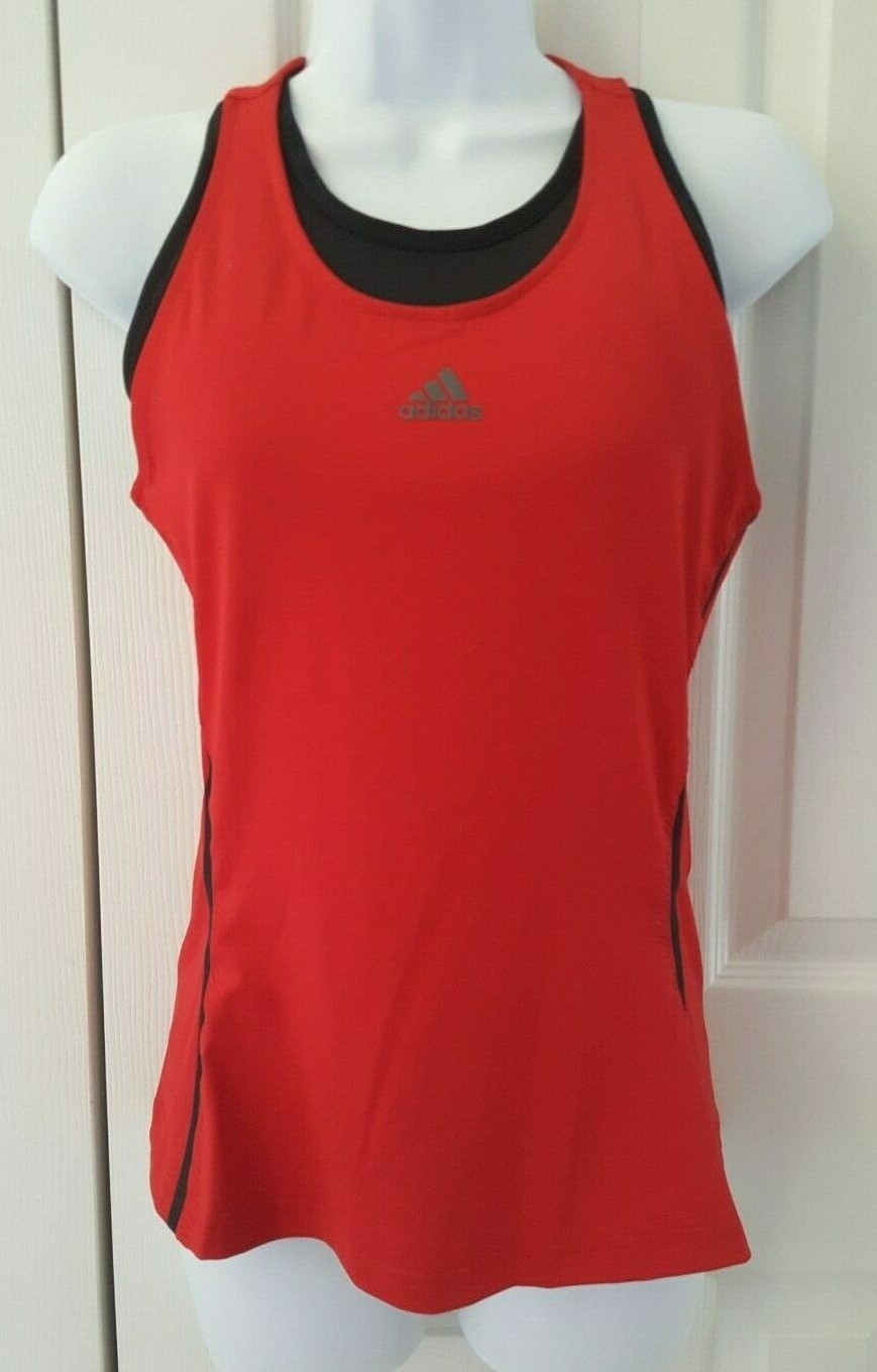 adidas Women’s Barricade TennisTank Scarlet/Black CE1450