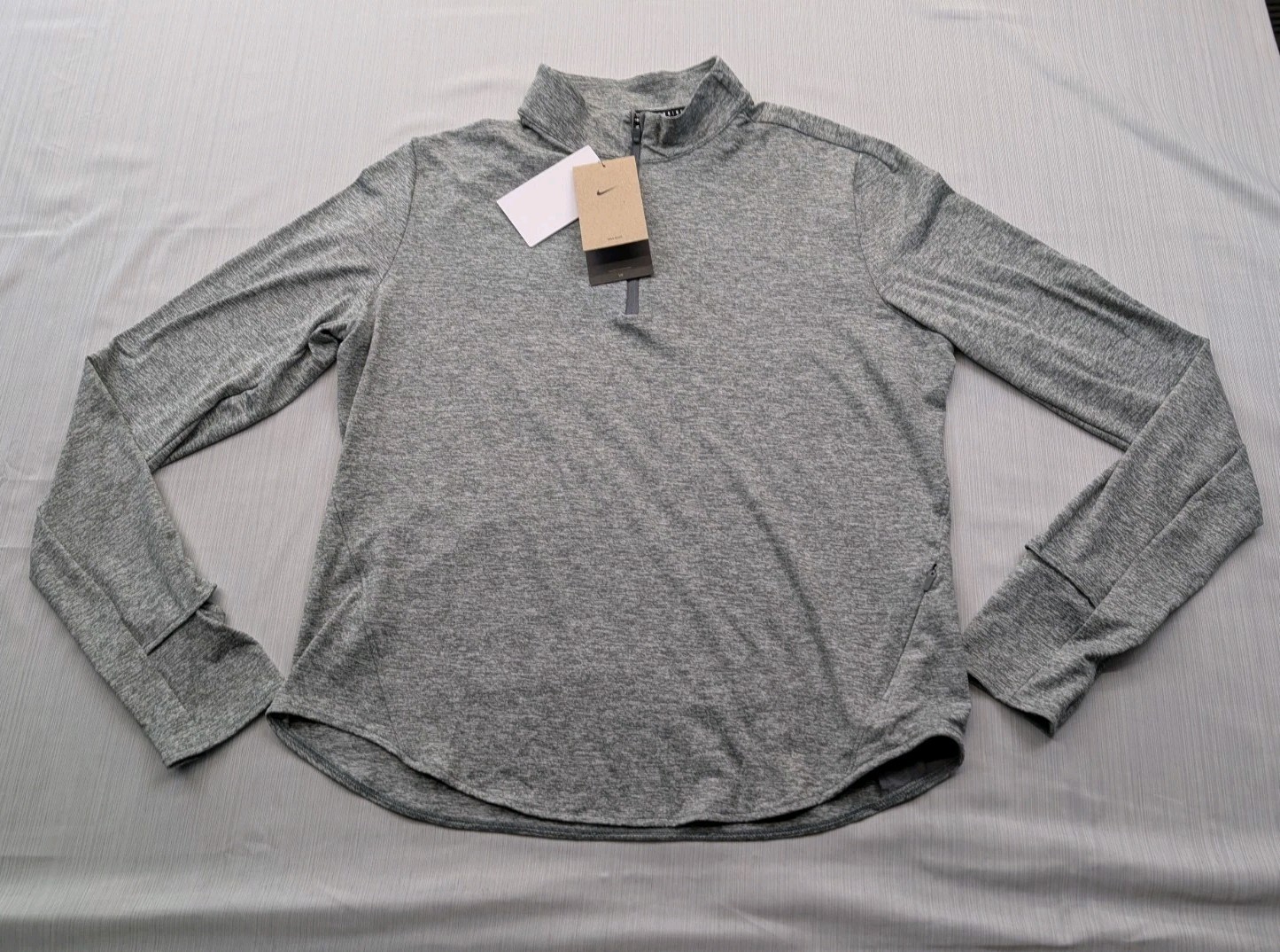 New Nike Swift Element Running Top Womens Sz Large $70 Zip Pocket