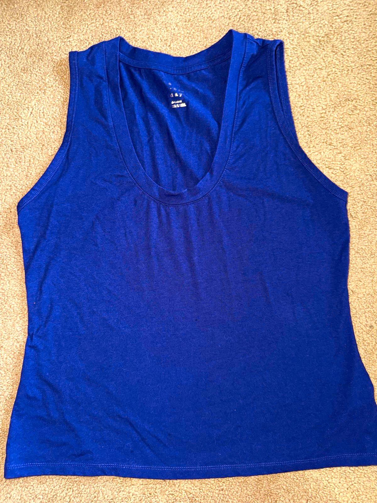 A New Day Women’s Blue Scoop Neck Sleeveless Lightweight Tank Top XL