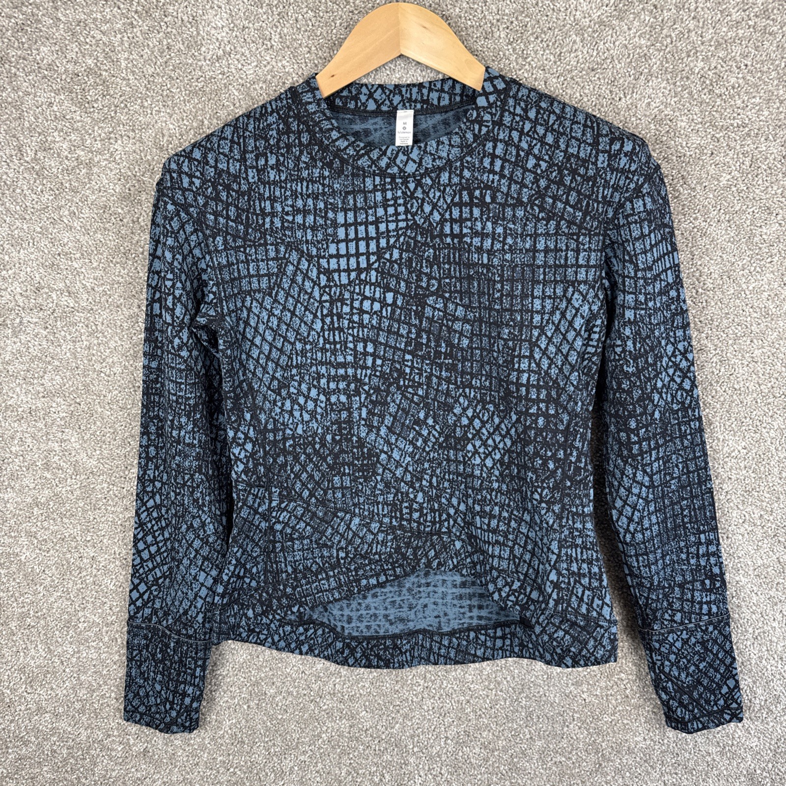 Lululemon Close To Crossing Long Sleeve Tectonic Jacquard Shipmate Medium