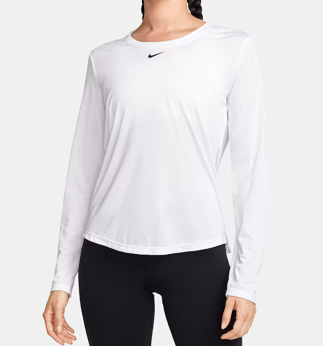 Nike Dri-FIT Women’s Standard Fit Long-Sleeve White Top Size Small