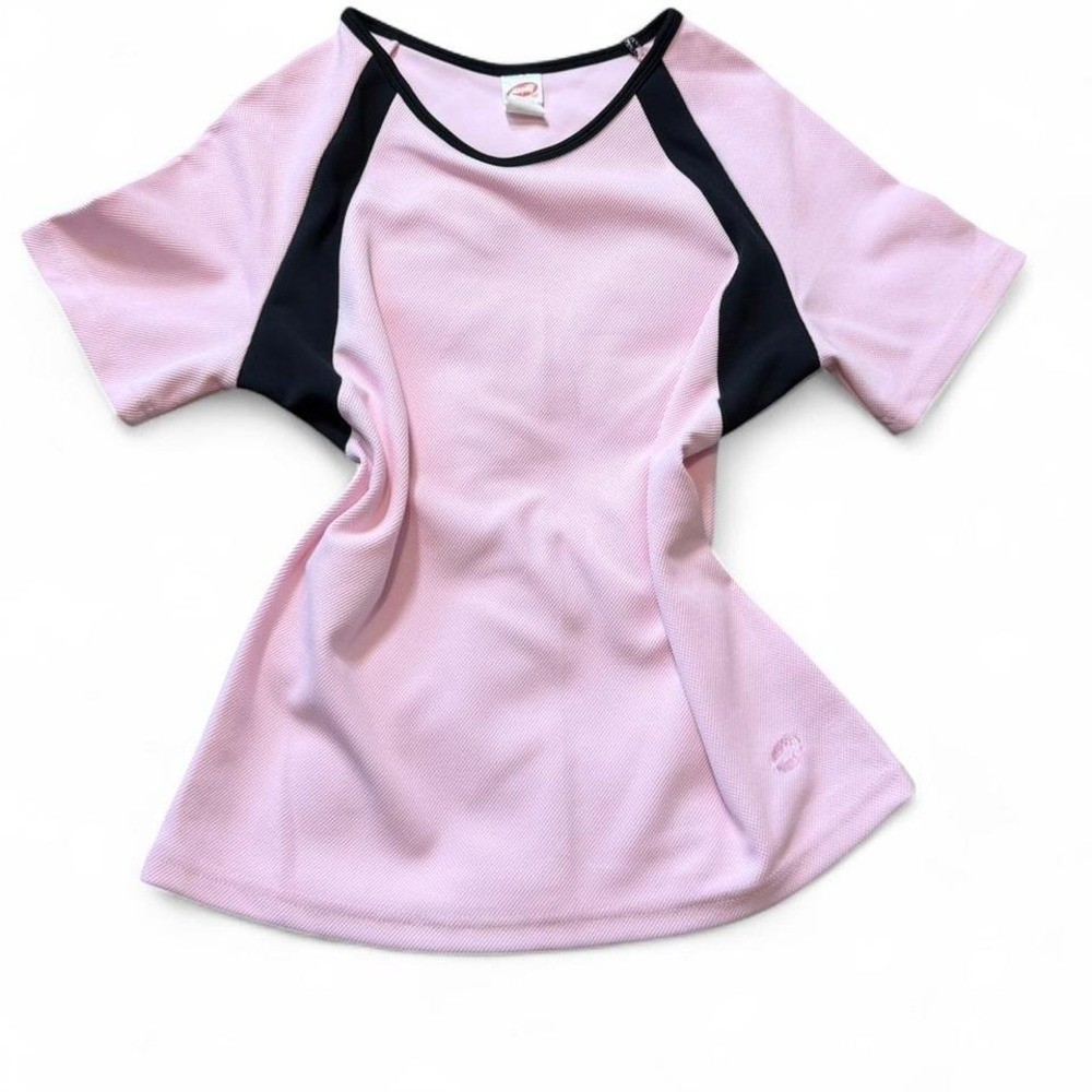 Rare Vintage 90s AVIA Pink & Black Colorblock Athletic Top, Women’s Size M
