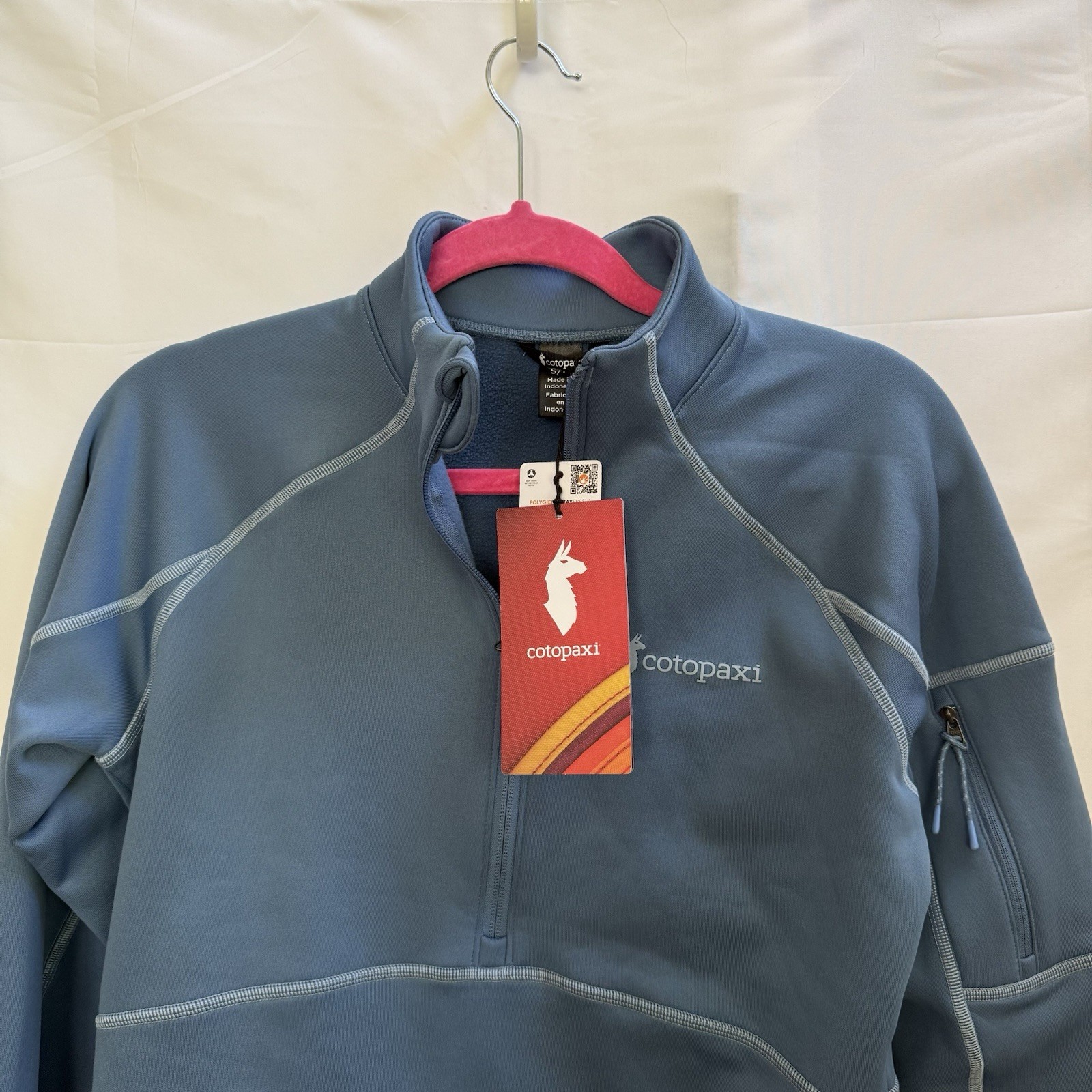 NWT Cotopaxi Tempa Fleece Half-Zip Pullover Womens S Blue Athleisure Gorpcore