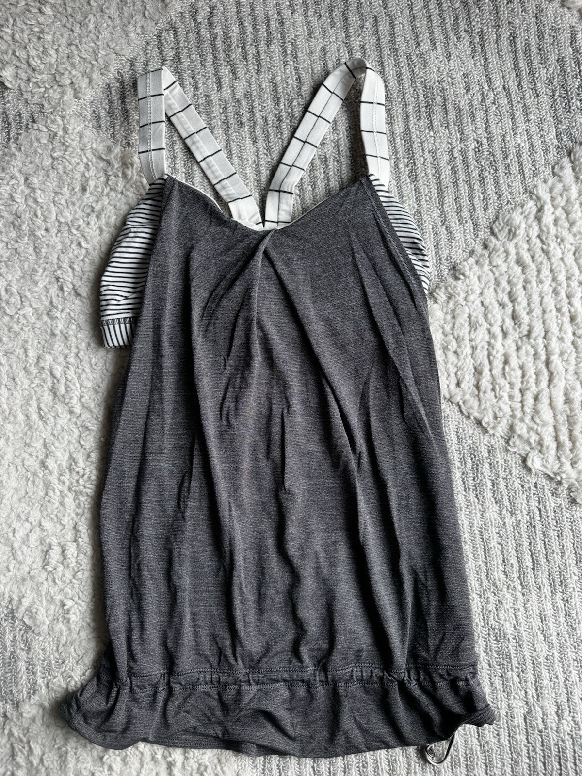Lululemon Athletica Striped Tank w/ Built-In Bra