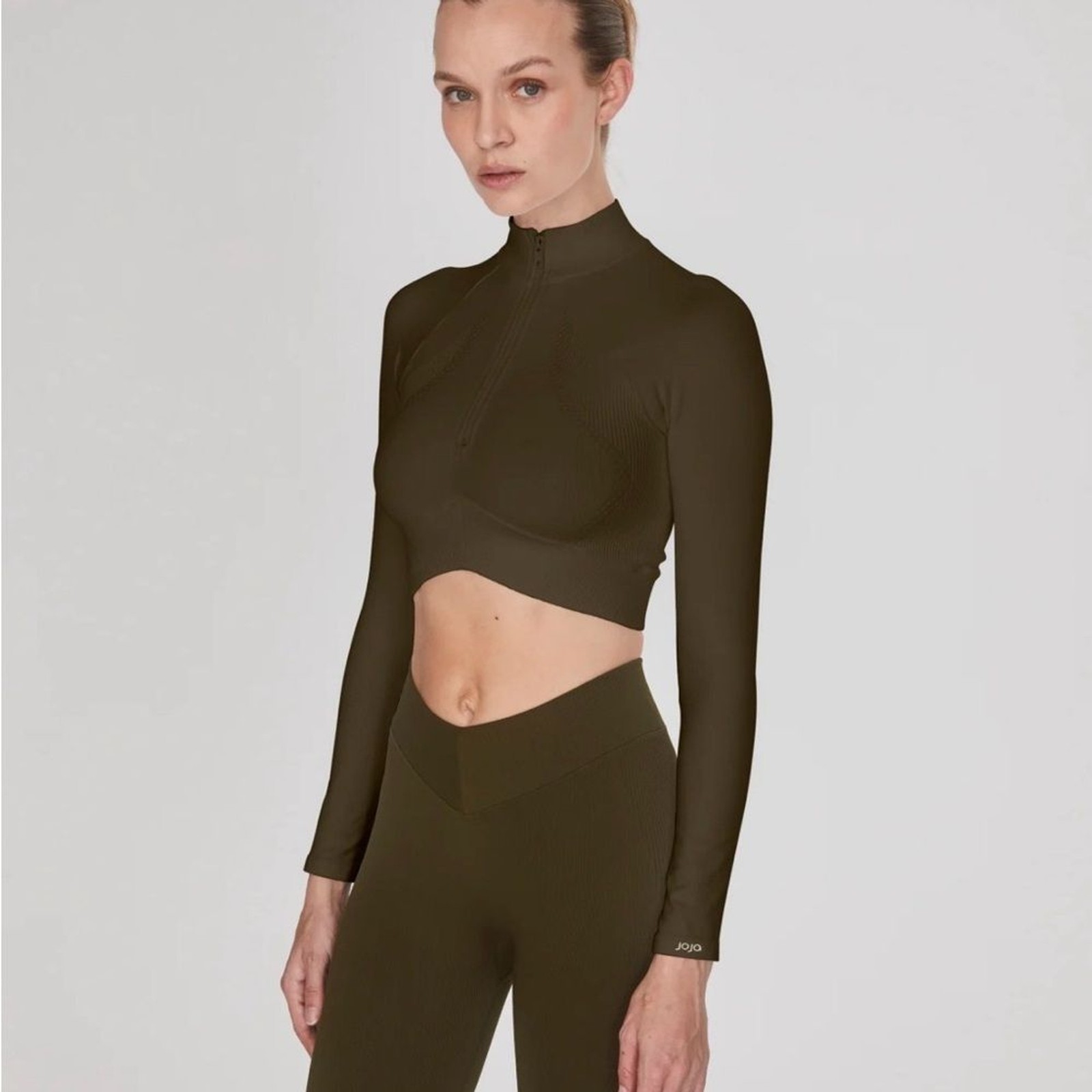 NWT Women’s Long Sleeve Crop Top Sport Gym Yoga Shirt Size L/xl NWT