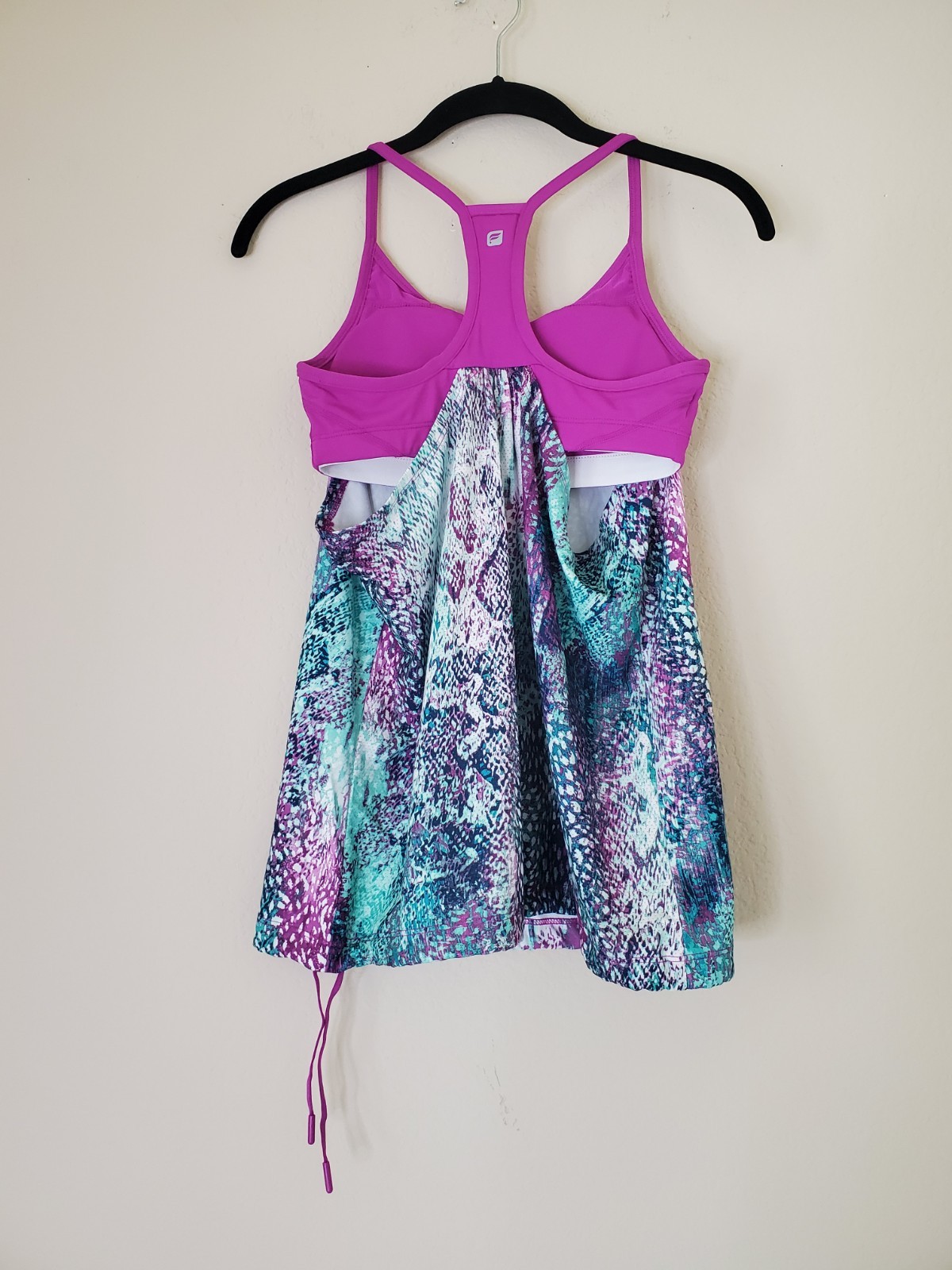Fabletics Womens Tank Top Built In Bra orchid Purple Multicolor Sz XS Athletic