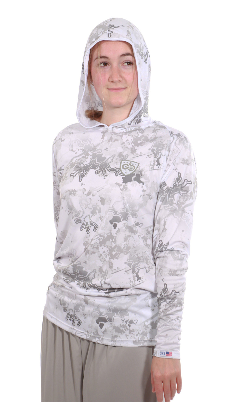Womens fishing shirt like HUK light weight UPF50 sun protection light breathable