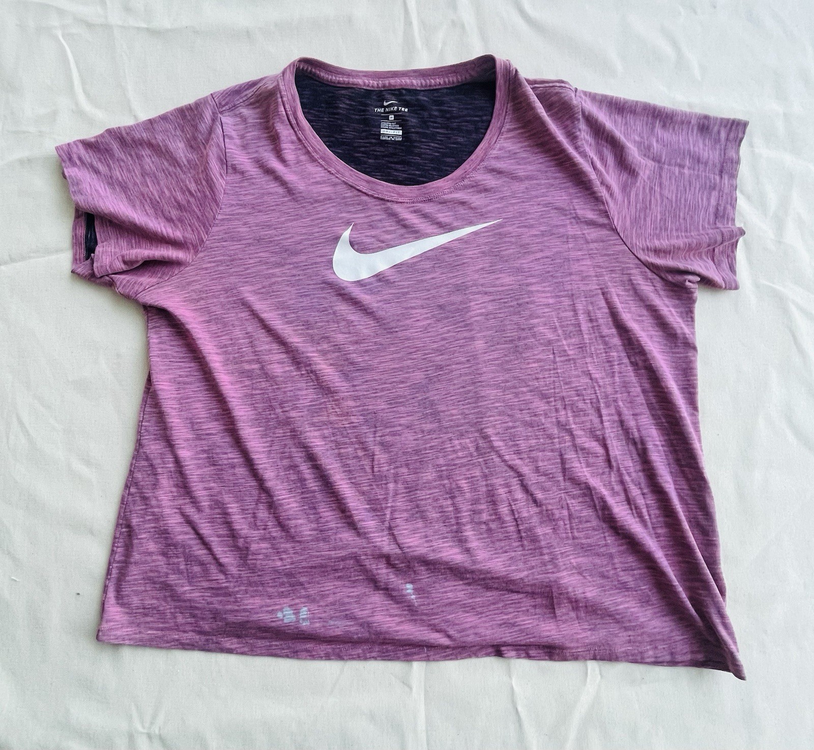 NIKE THE NIKE TEE dri fit athletic cut womens t shirt Pink Size 2X