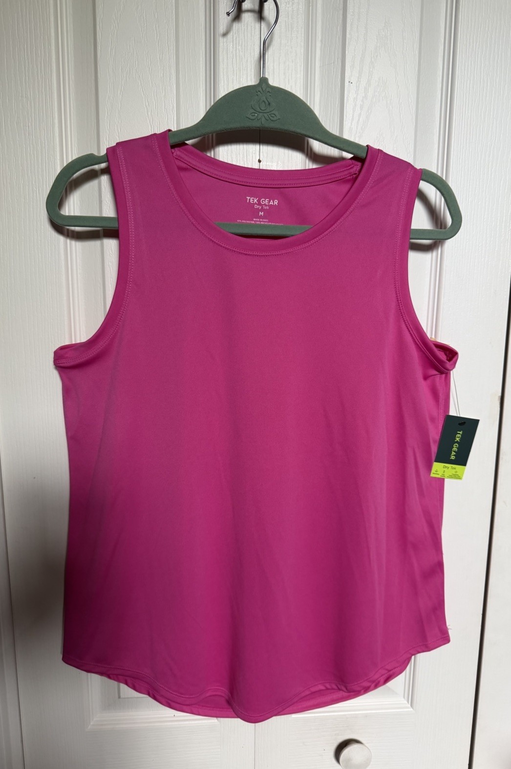 Tek Gear Women’s Dry Tek Hot Pink Tank Top Sz M NWT
