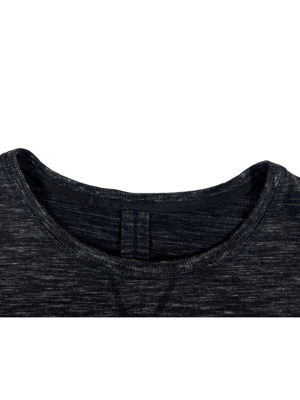 Lululemon Womens 8 Exhalation Pullover Sweatshirt Top Heathered Gray Green EUC